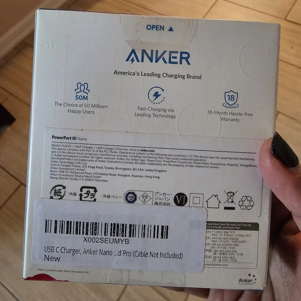 Anker USB C Charger 20W, Anker 511 Charger, PIQ 3.0 Durable Compact Fast Charger